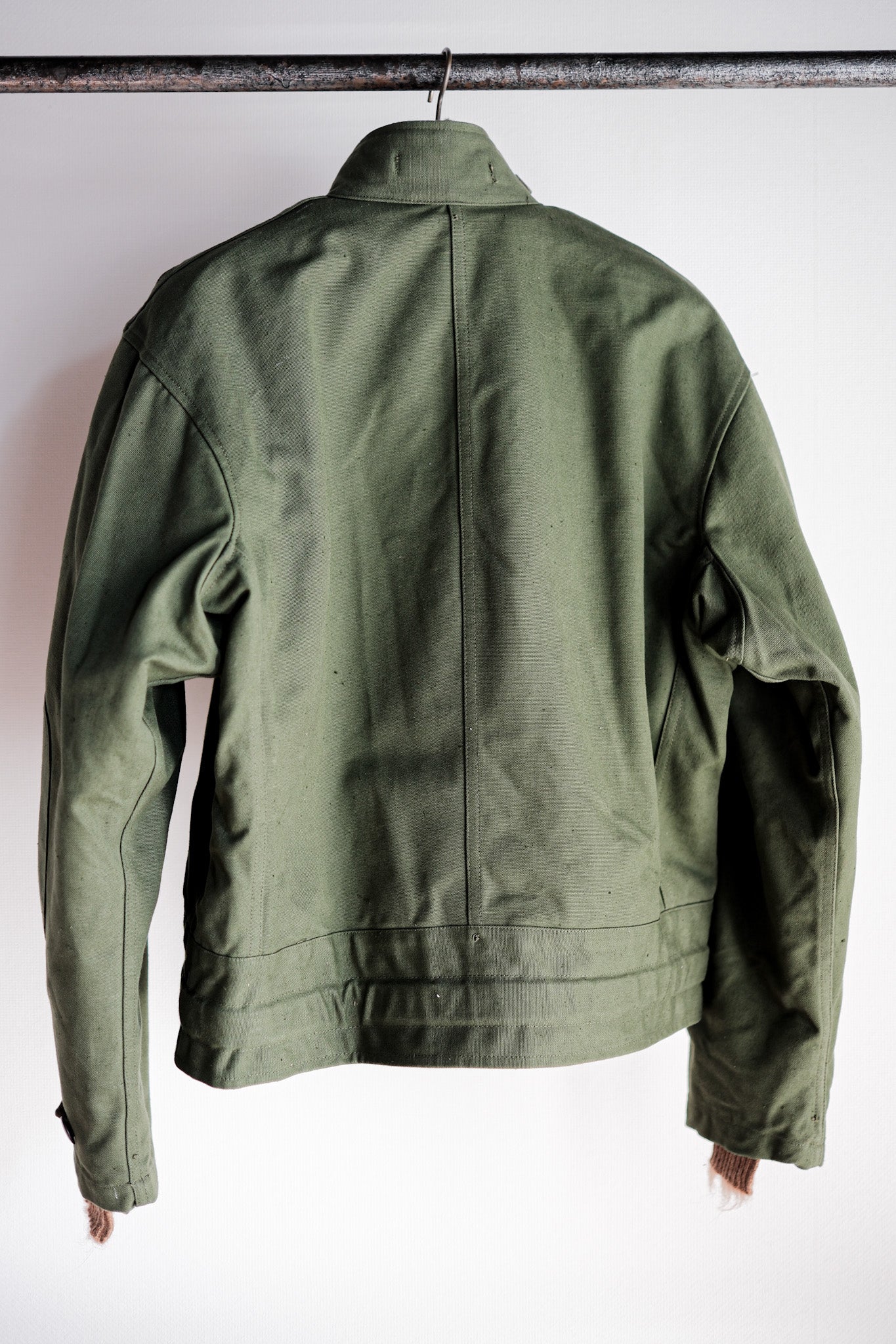 【~60's】Swedish Army Dispatch Rider Motorcycle Jacket With Liner Size.C48 "Dead Stock"