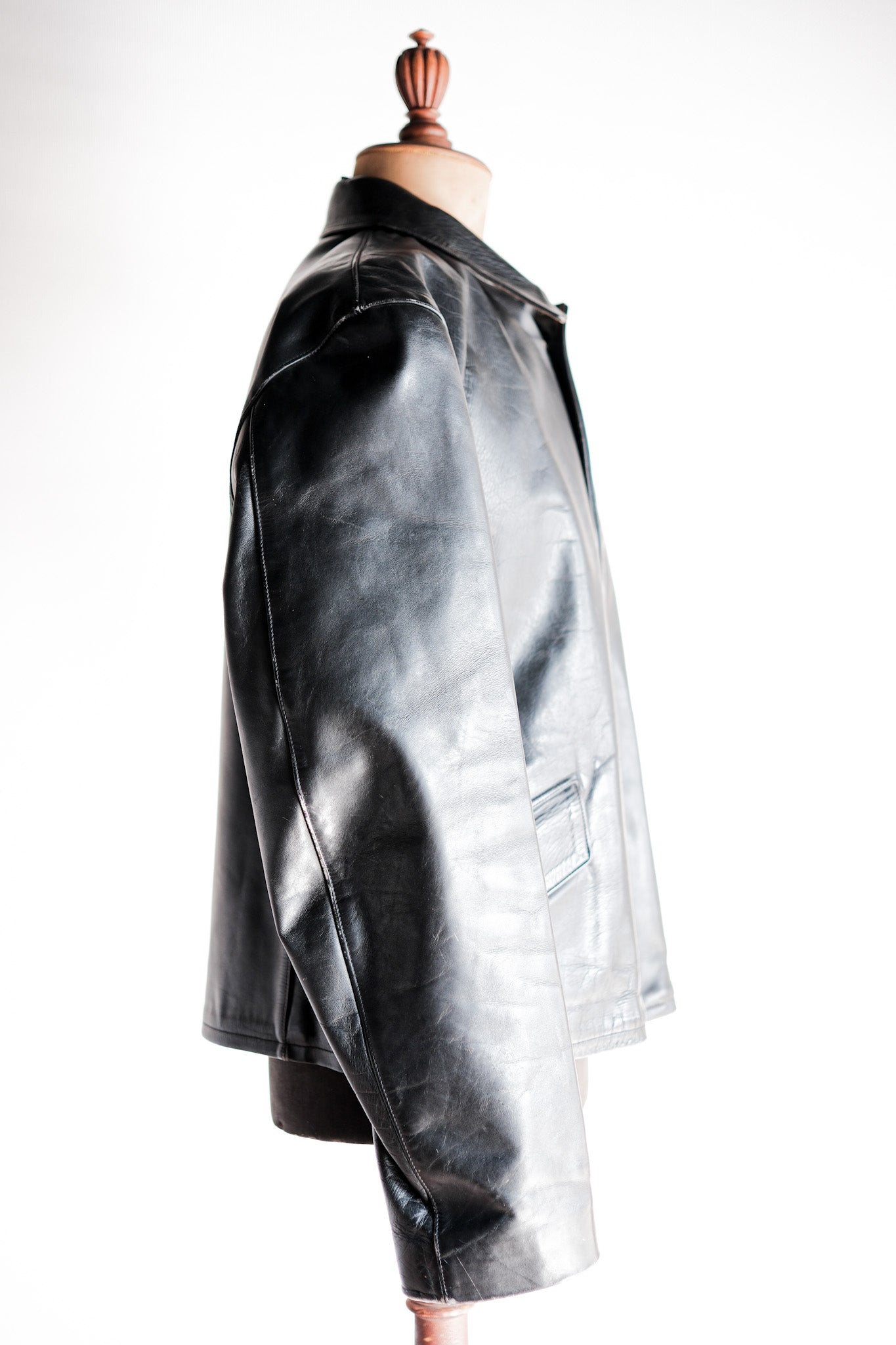 ［~40's］French Vintage Horse Hide Leather Jacket