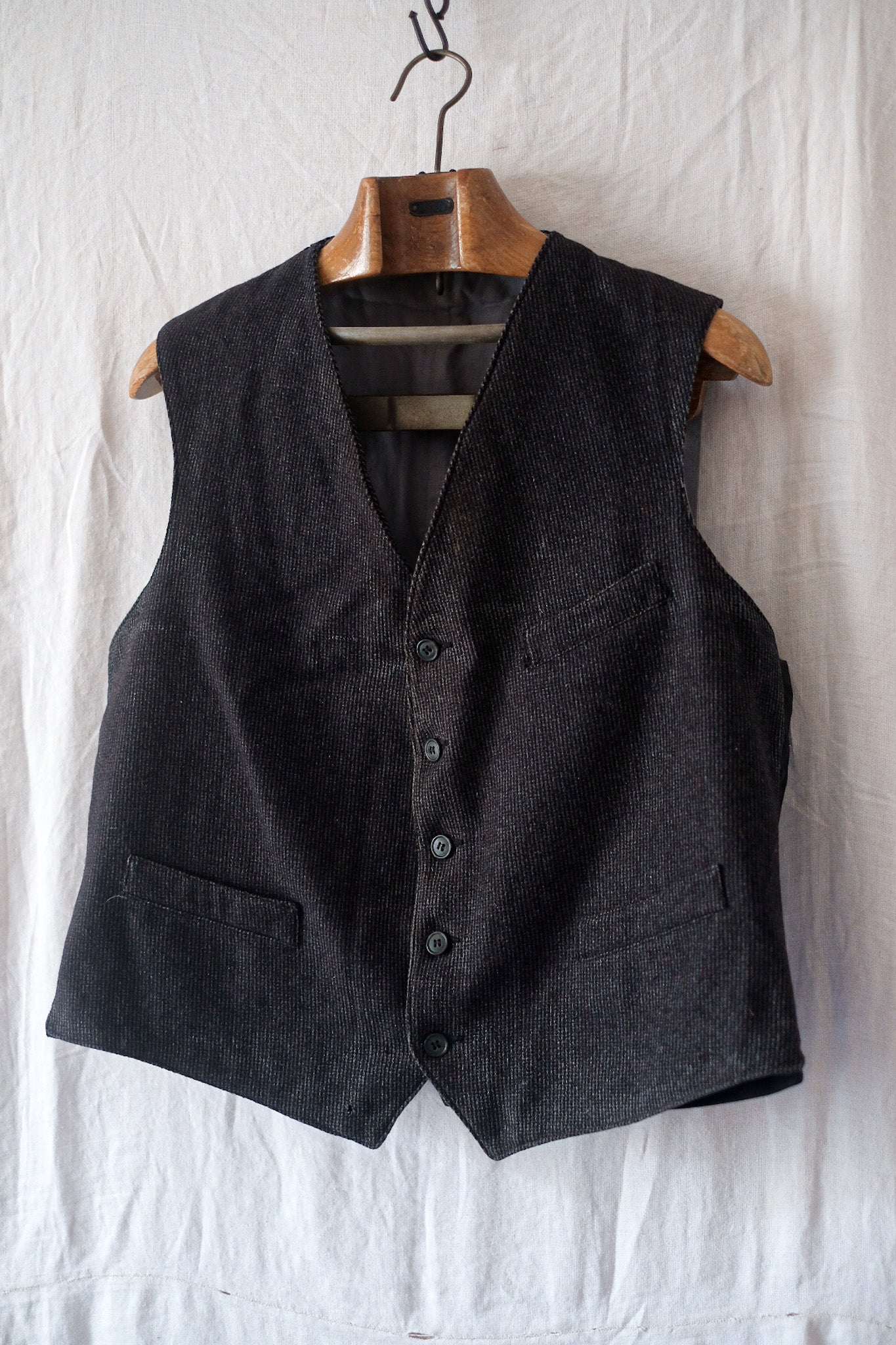 【~50's】French Vintage Wool Gilet