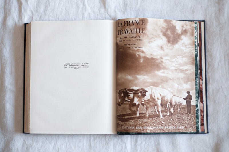 [~ 30's] French Vintage "La France Travaille" ⅰ & ⅱตั้งค่า