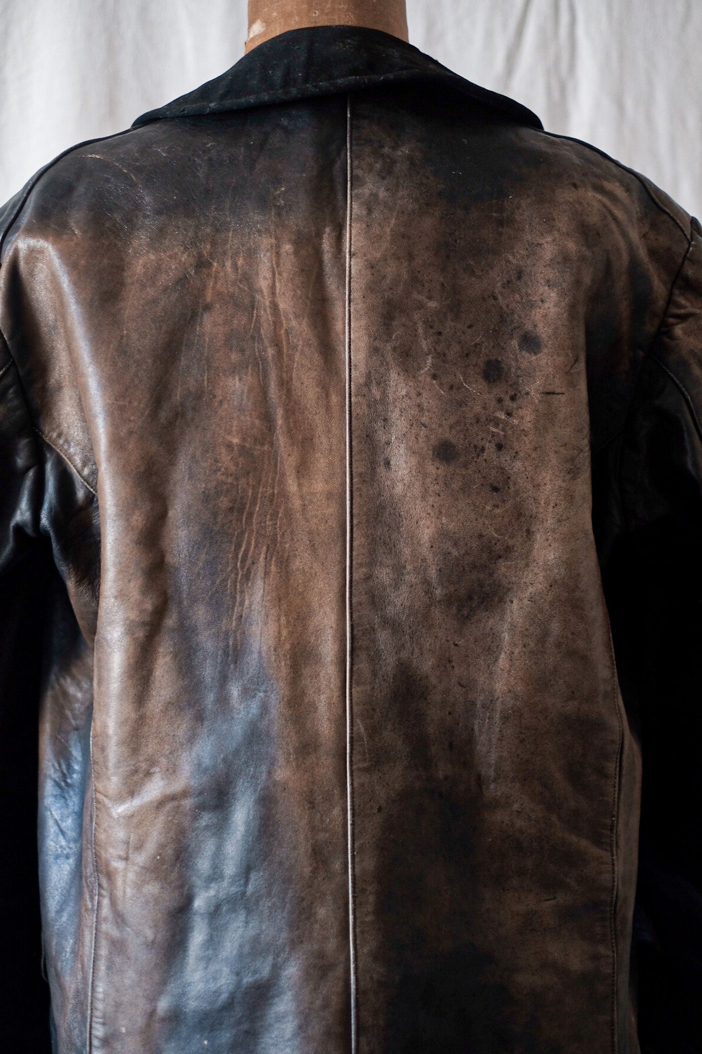 20's】French Vintage Le Corbusier Leather Work Jacket 