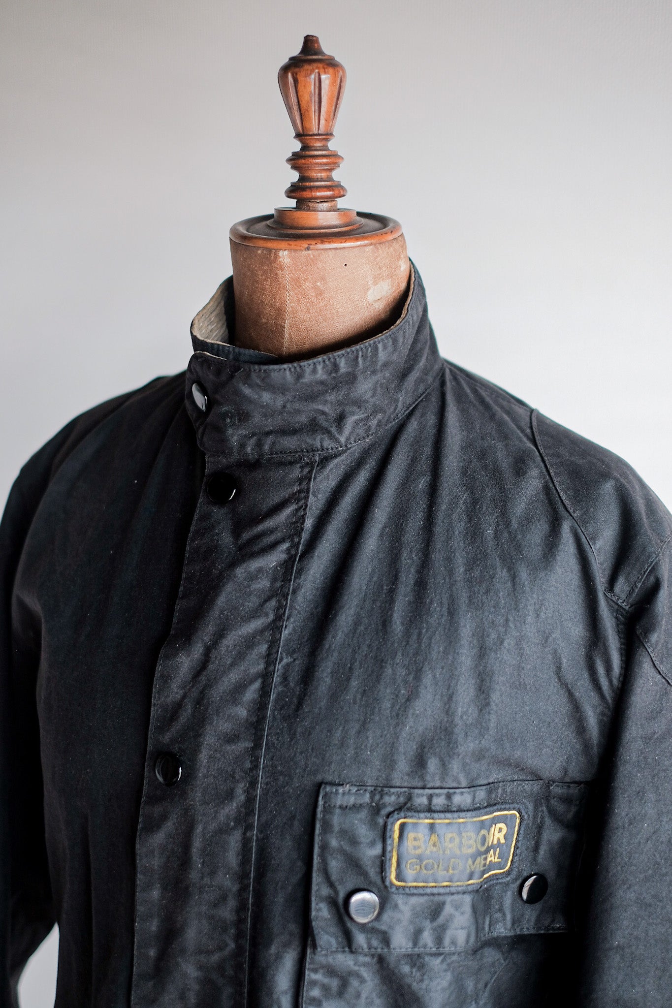 [~ 70 년대] 빈티지 바버 왁스가있는 재킷 "알 수없는 모델"1 crest