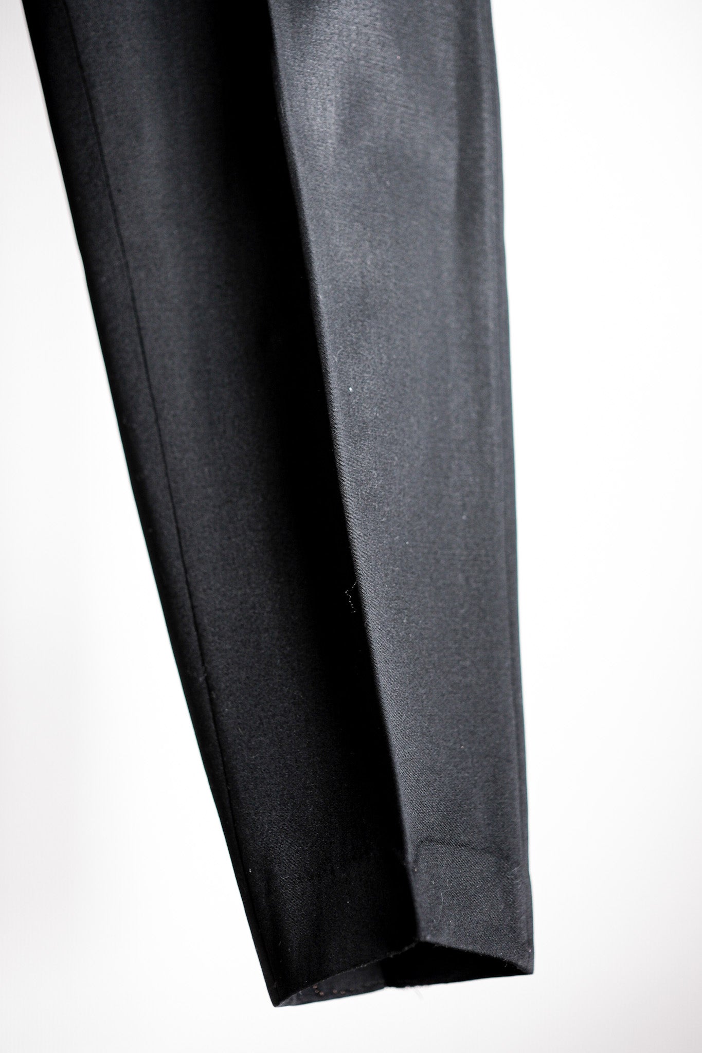 [~ 40's] French Vintage Black Wool Trousers