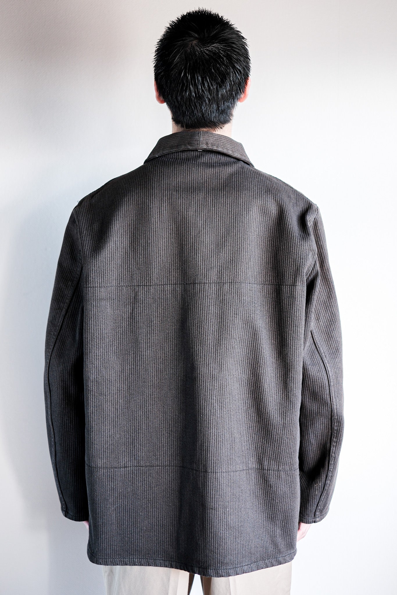 ［~50's］French Vintage Brown Cotton Pique Hunting Jacket