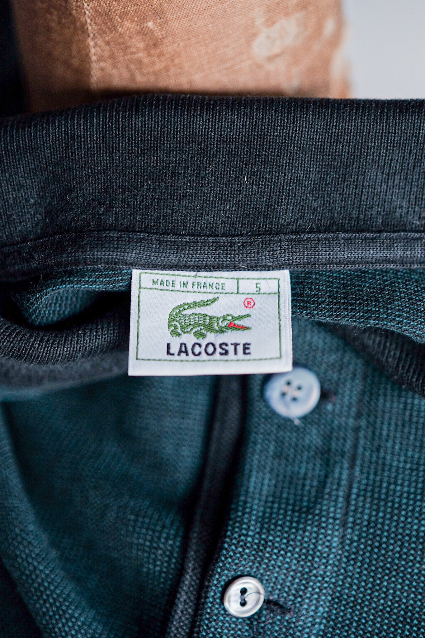 ［~80's］CHEMISE LACOSTE L/S Polo Shirt Size.5 "Multi Color"