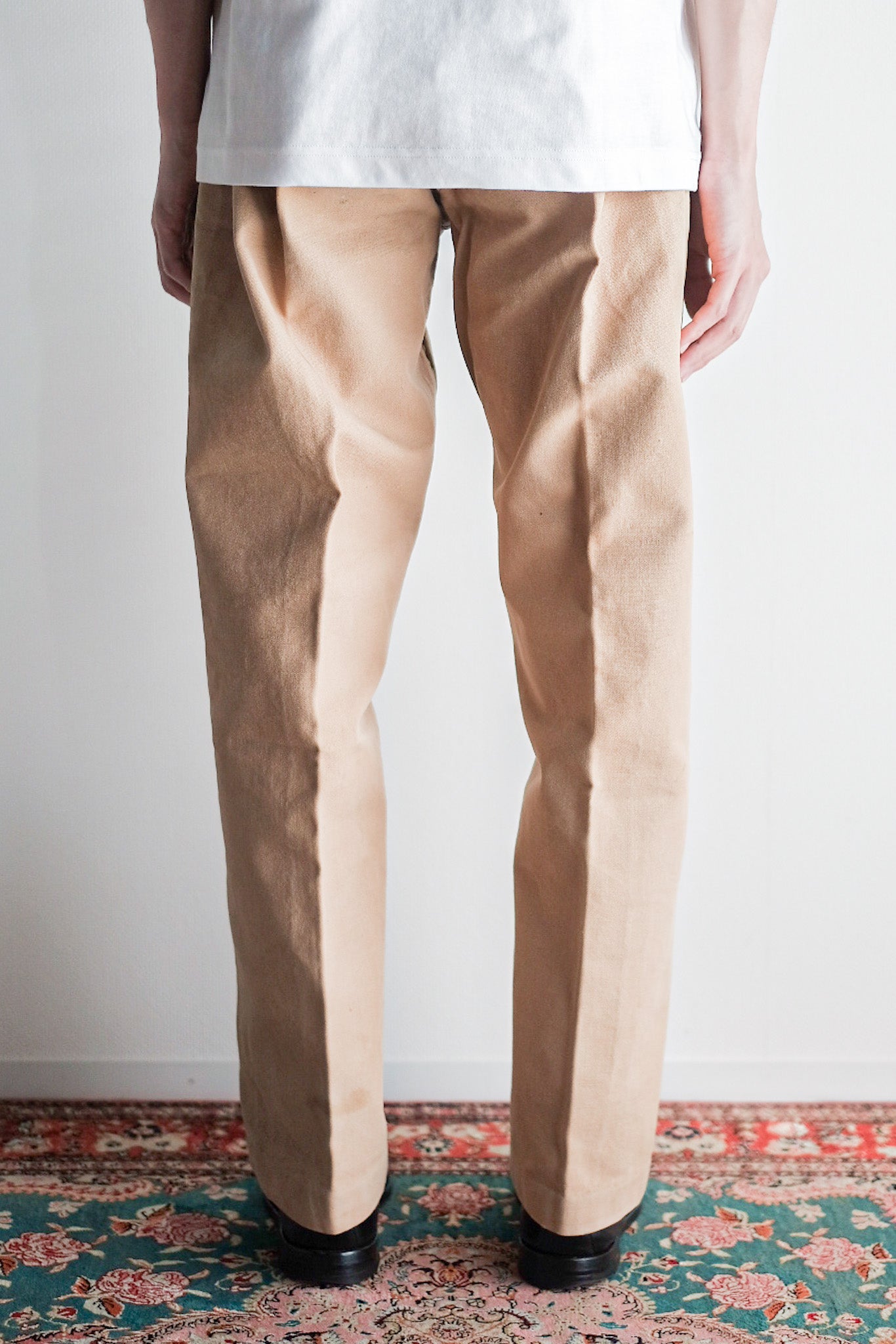 ［~30's］French Vintage Cotton Canvas Work Pants