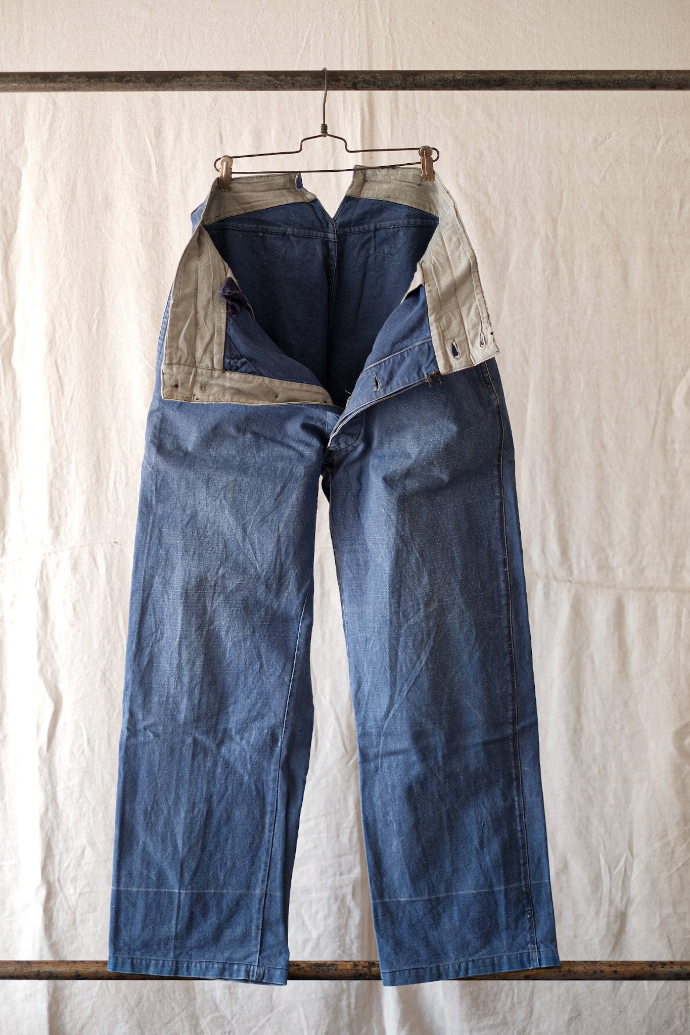 [~ 30's] Pantalon de travail Vintage Indigo Metis français