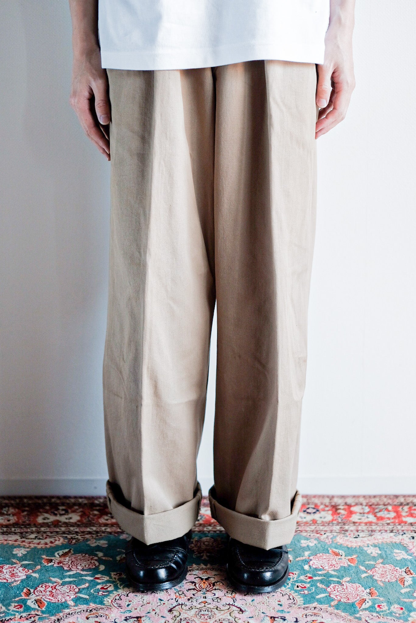 ［~50's］French Vintage Cotton Chino Trousers