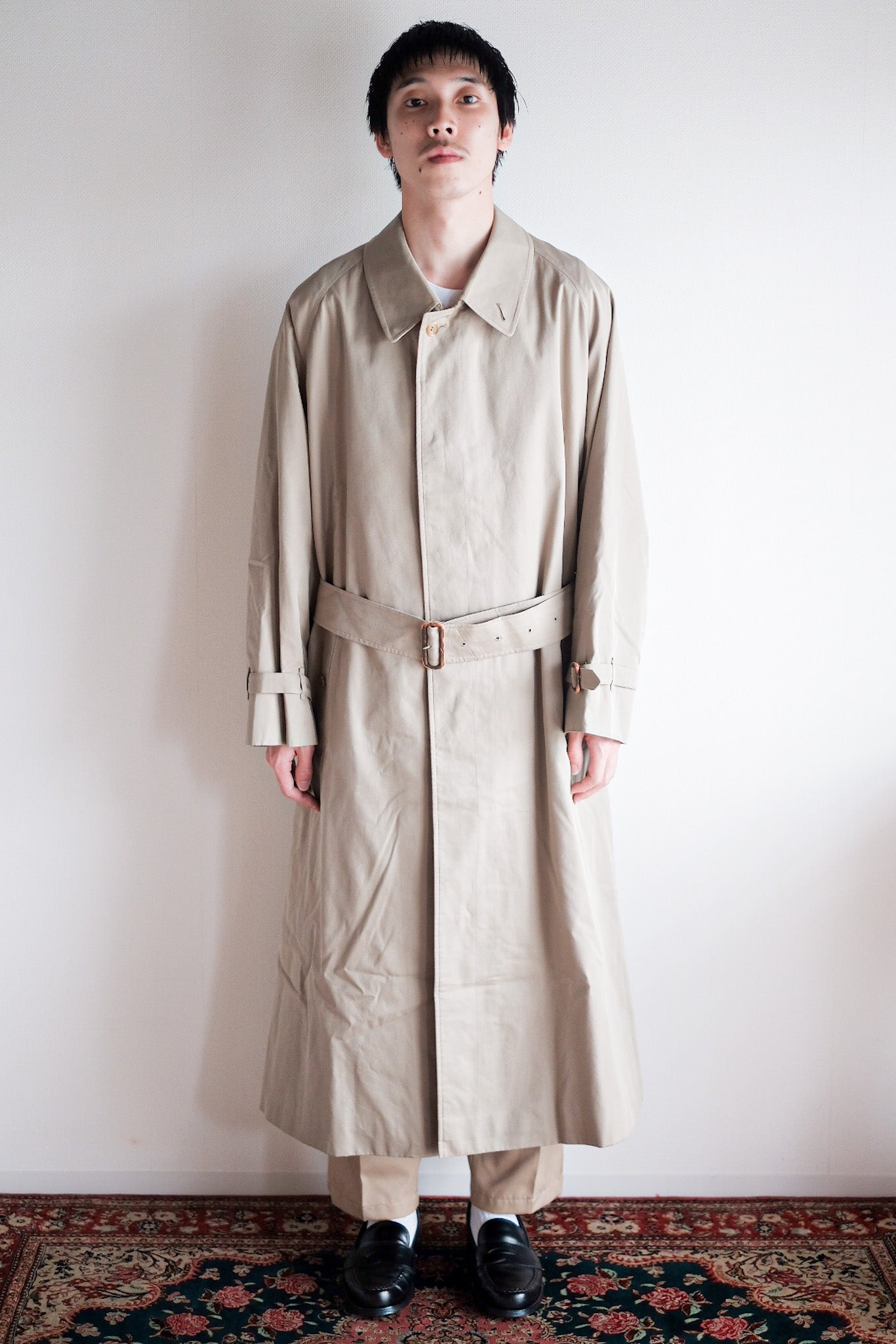 ［~80's］Vintage Burberry Single Raglan Rider Coat C100 "HANS ALFRED TERNER 別注"