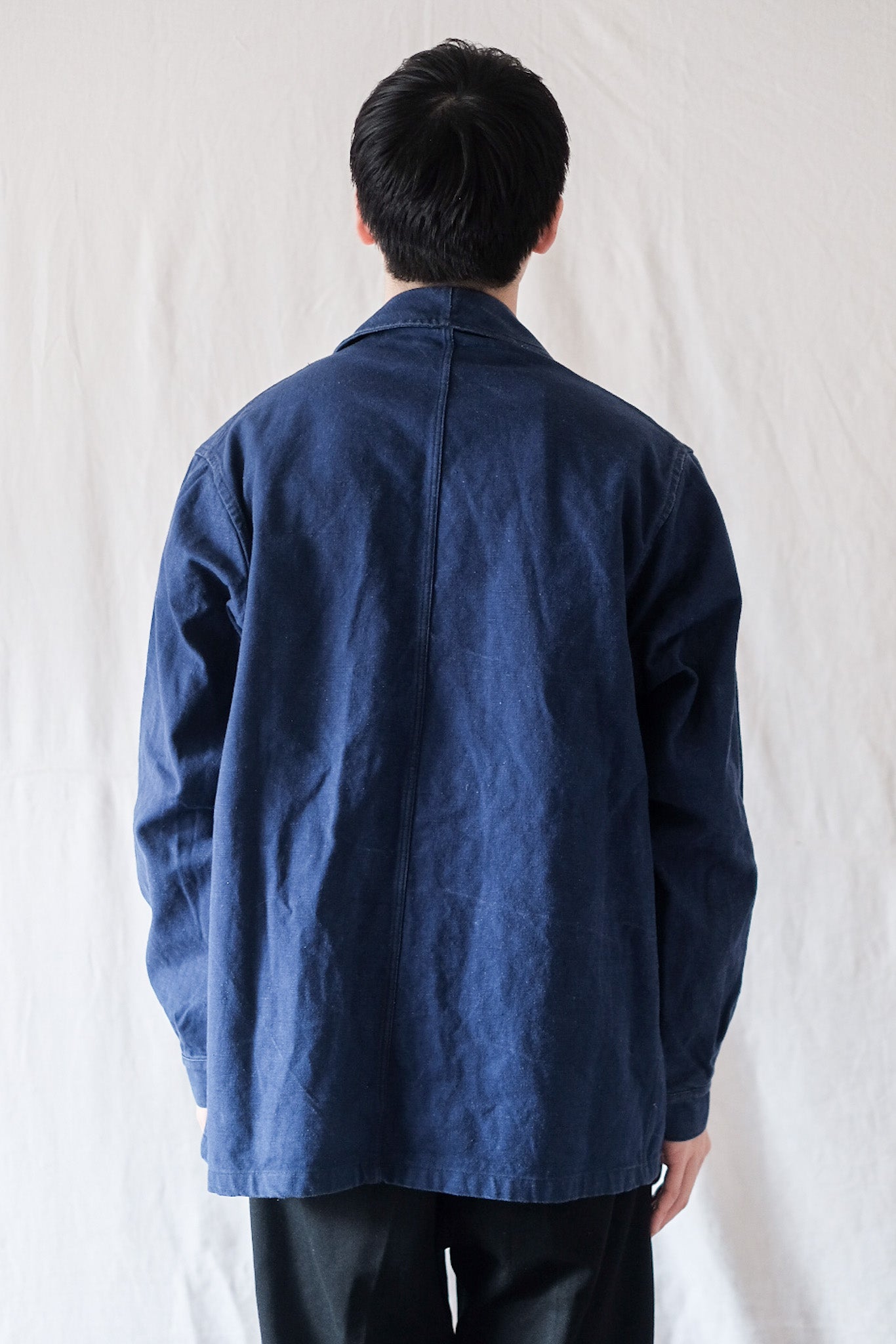 [~ 40's] French Vintage Blue Cotton Twil Work Jacket