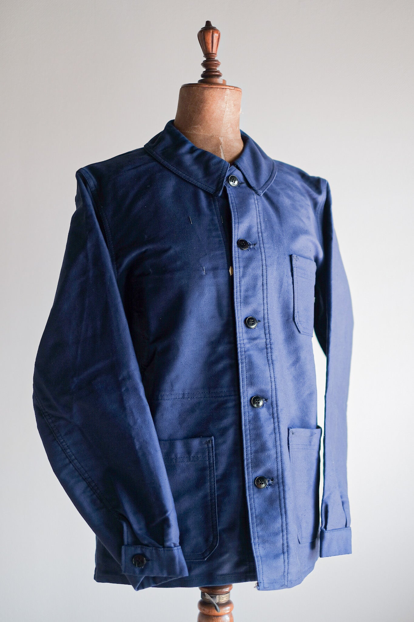 ［~50's］French Vintage Blue Moleskin Work Jacket "Dead Stock"
