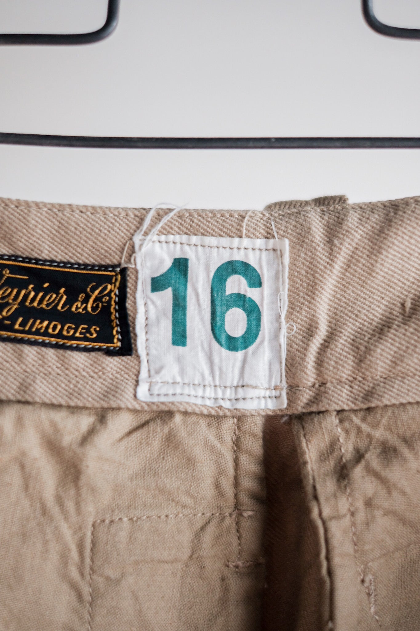［~60's］French Army M52 Chino Trousers Size.16 "Dead Stock"