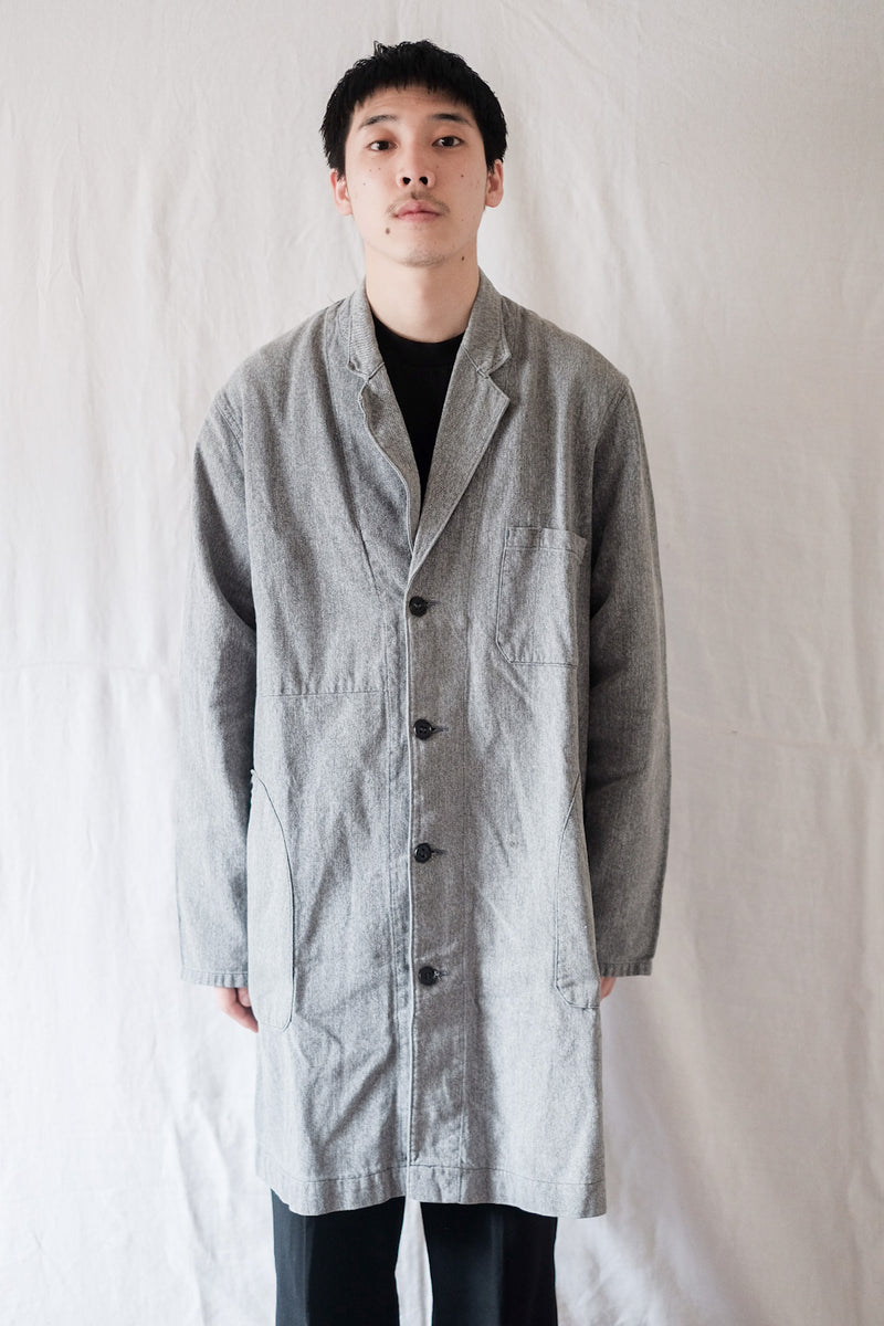 [~ 50's] French Vintage Black Chambray Atelier Coat "Adolphe Lafont"