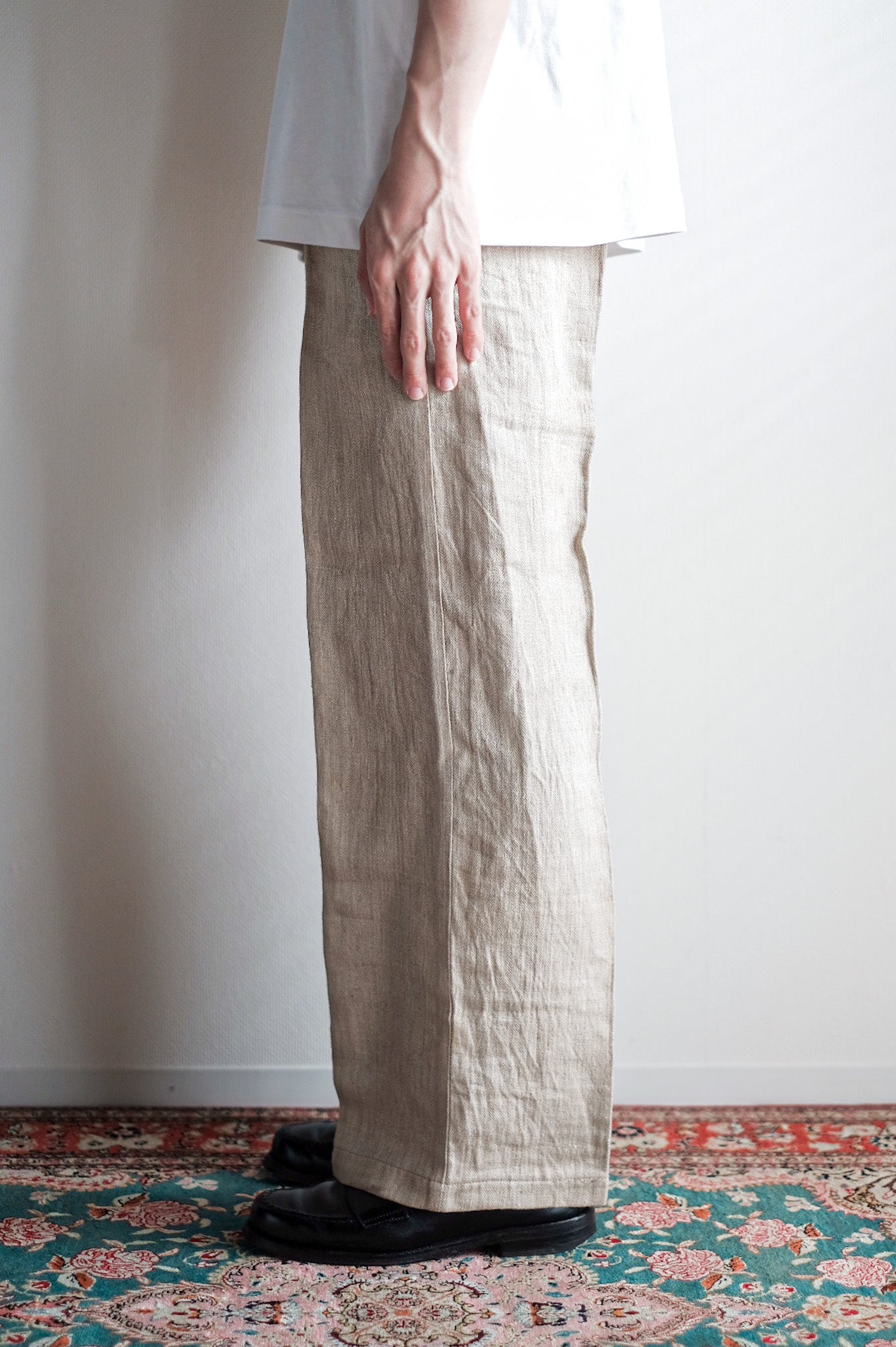 【~40’s】German Vintage HBT Linen Trousers