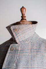 【~80's】Vintage Burberry's Single Raglan Balmacaan Coat Size.54R "Saddle Tweed"