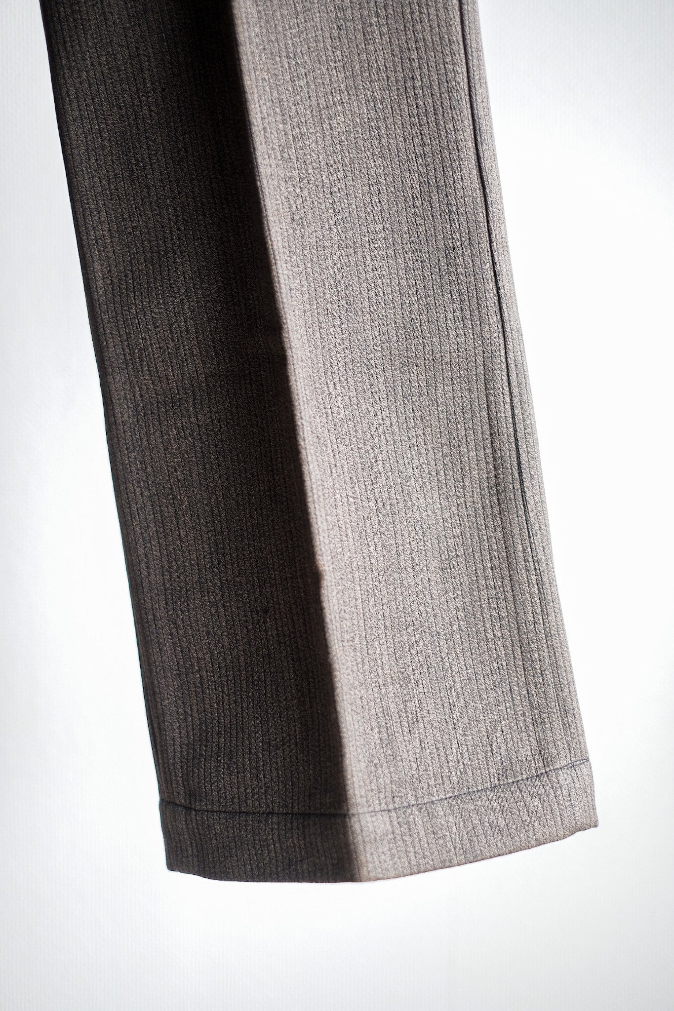 ［~40's］French Vintage Brown Salt & Pepper Cotton Pique Work Pants "Dead Stock"
