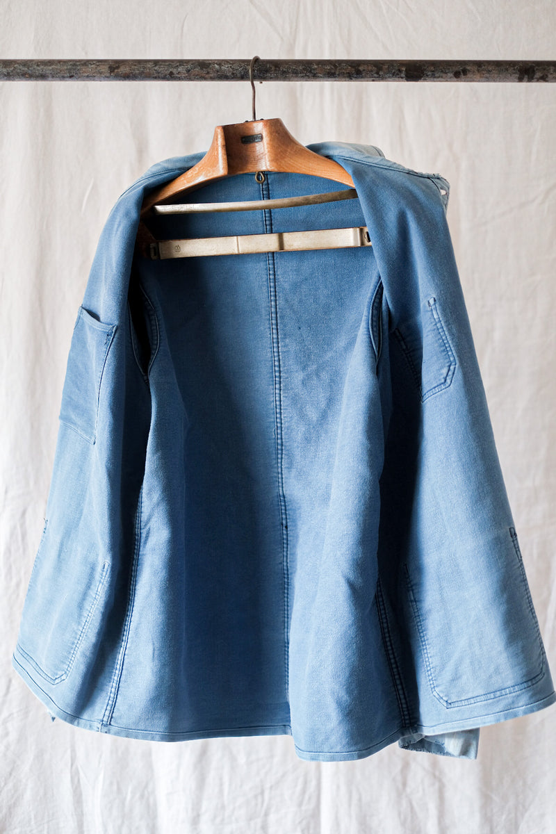 [~ 40's] แจ็คเก็ตงาน Moleskin ของ French Vintage Blue Work