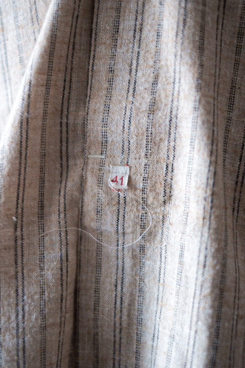 【~30's】French Vintage Grandpa Shirt "Dead Stock"