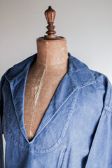 [~ 50's] French Vintage Indigo Metis Fisherman Smock