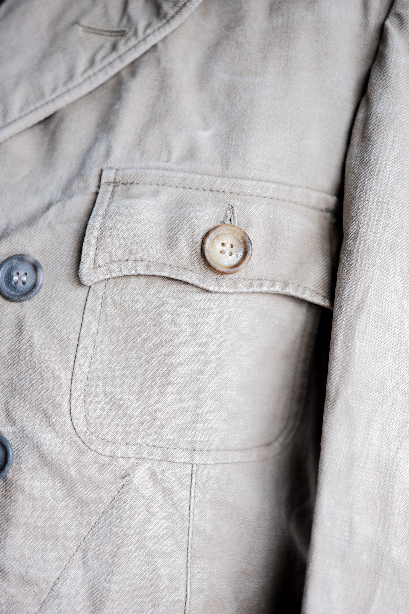 【~40's】French Vintage Double Breasted Work Jacket