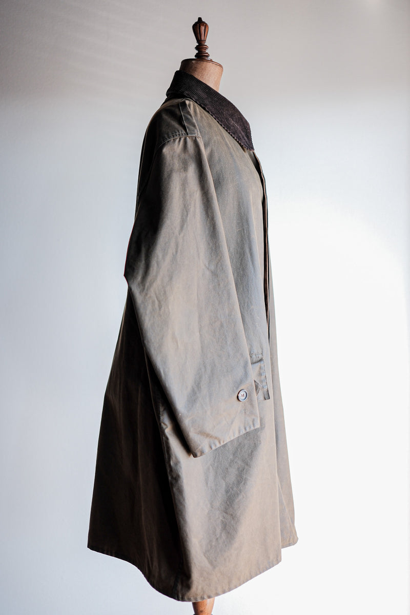 [~ 90's] Barbour Vintage "Original 3/4 Coat" 3 Crest Six Large