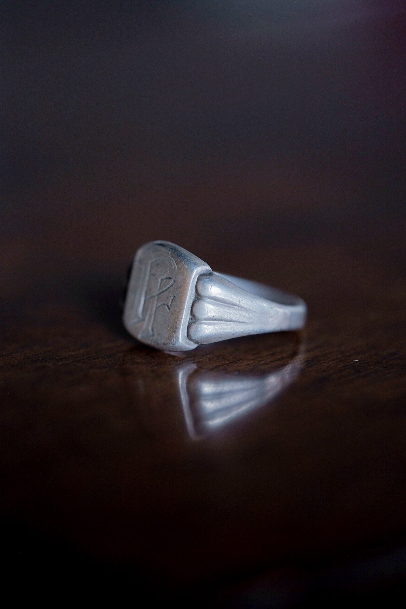［~70’s］Europe Vintage Silver 800 Ring