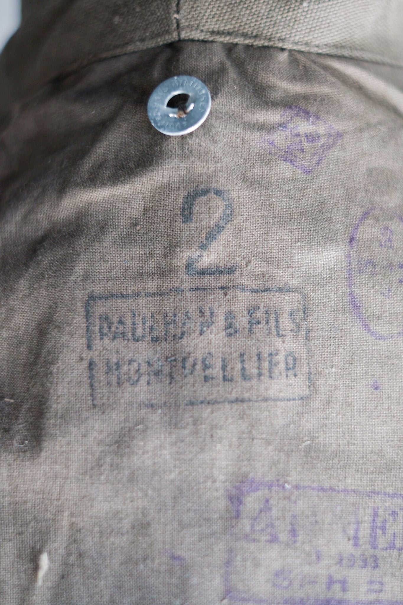 ［~50's］French Army M35 Motorcycle Coat "Cotton Linen Type" "Dead Stock"