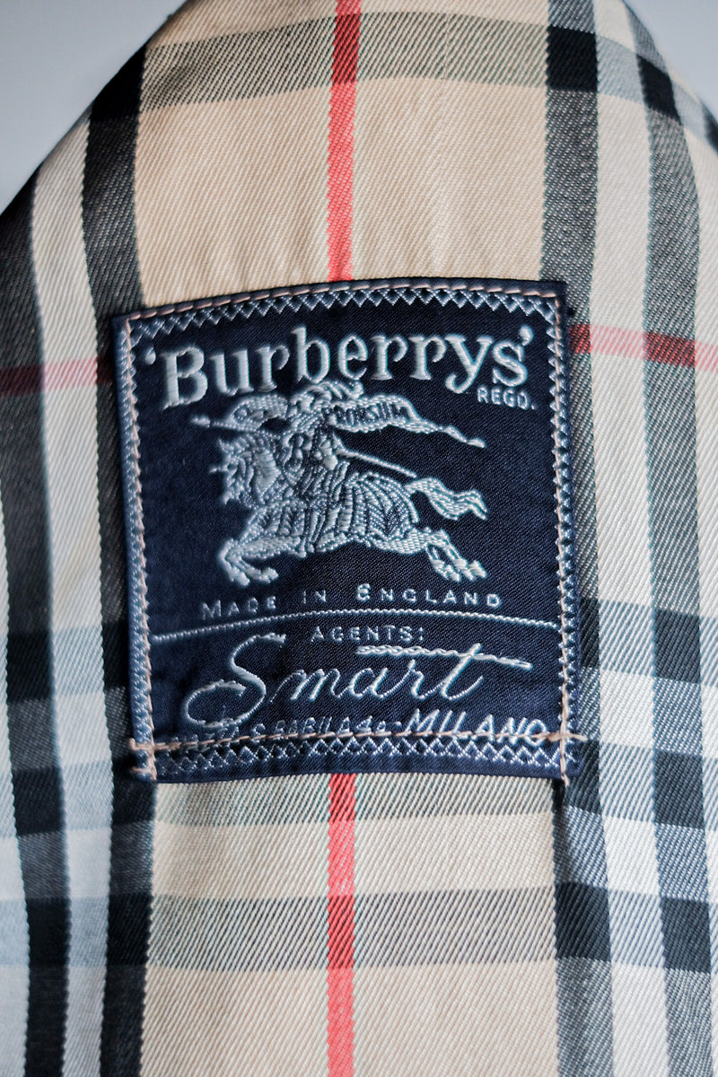60's] Vintage Burberry's Single Raglan Trench Coat 