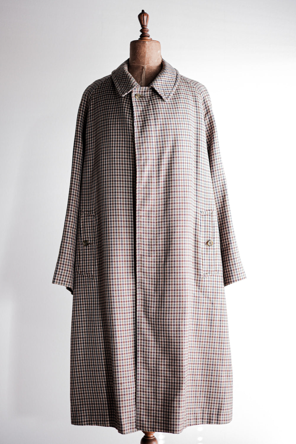 【~80's】Vintage Burberry's Single Raglan Wool Balmacaan Coat Size.56REG