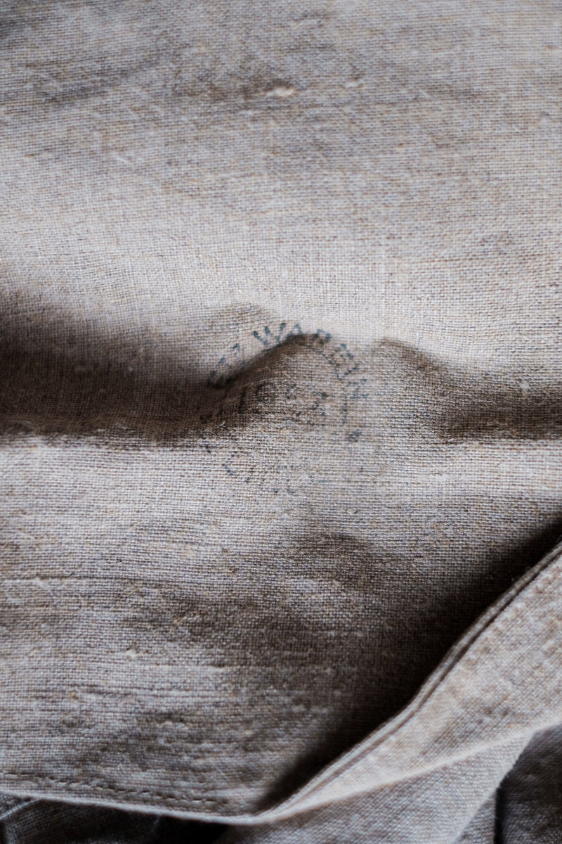 [~ 50's] กองทัพฝรั่งเศส Bourgeron โรงพยาบาล Smock Smock Military "Dead Stock"