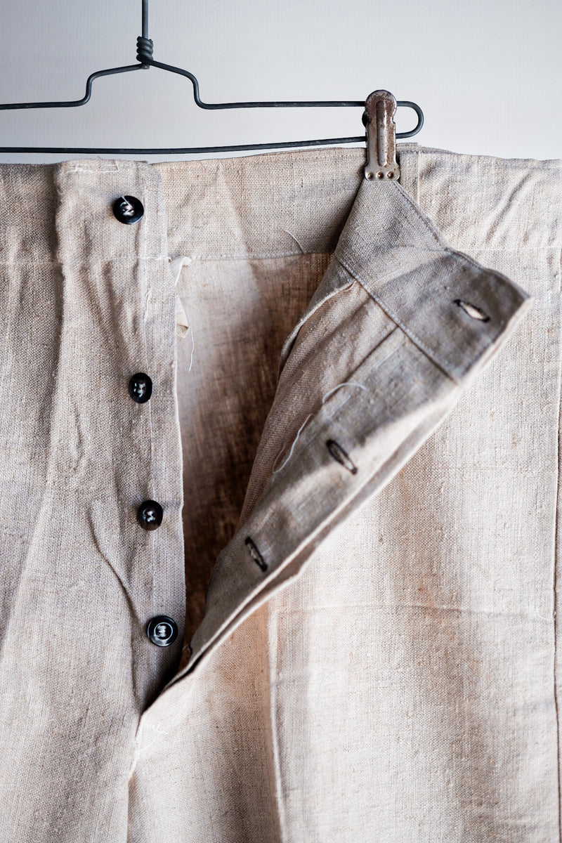 【~40's】German Army Linen Trousers "Dead Stock"