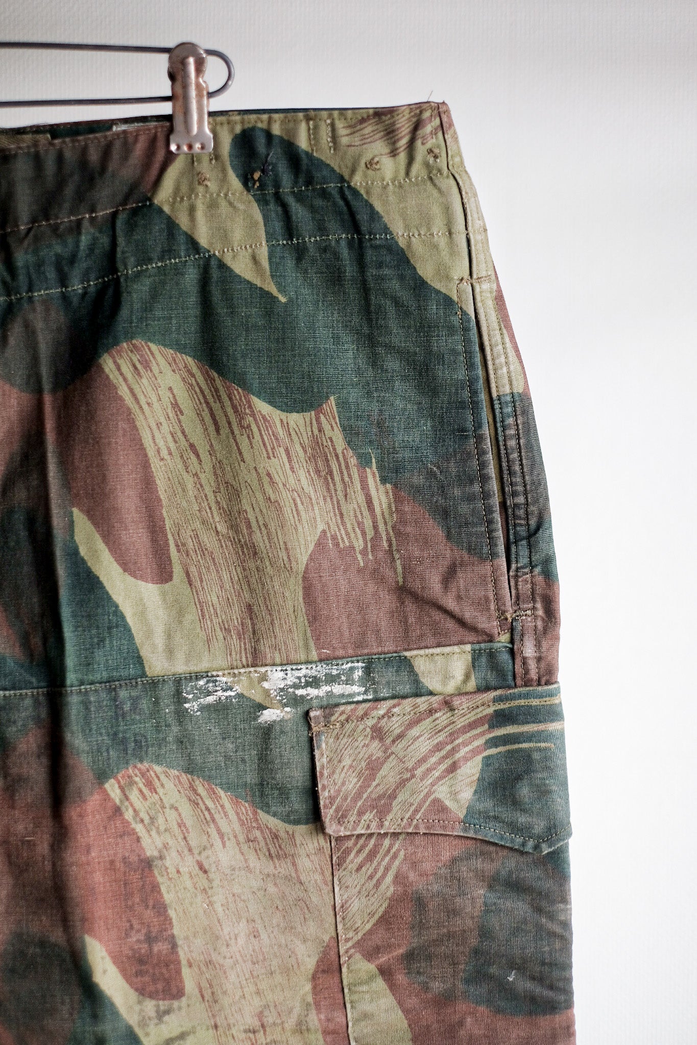 【~50's】Belgium Army Brushstroke Camo Airborne Pant Size.6