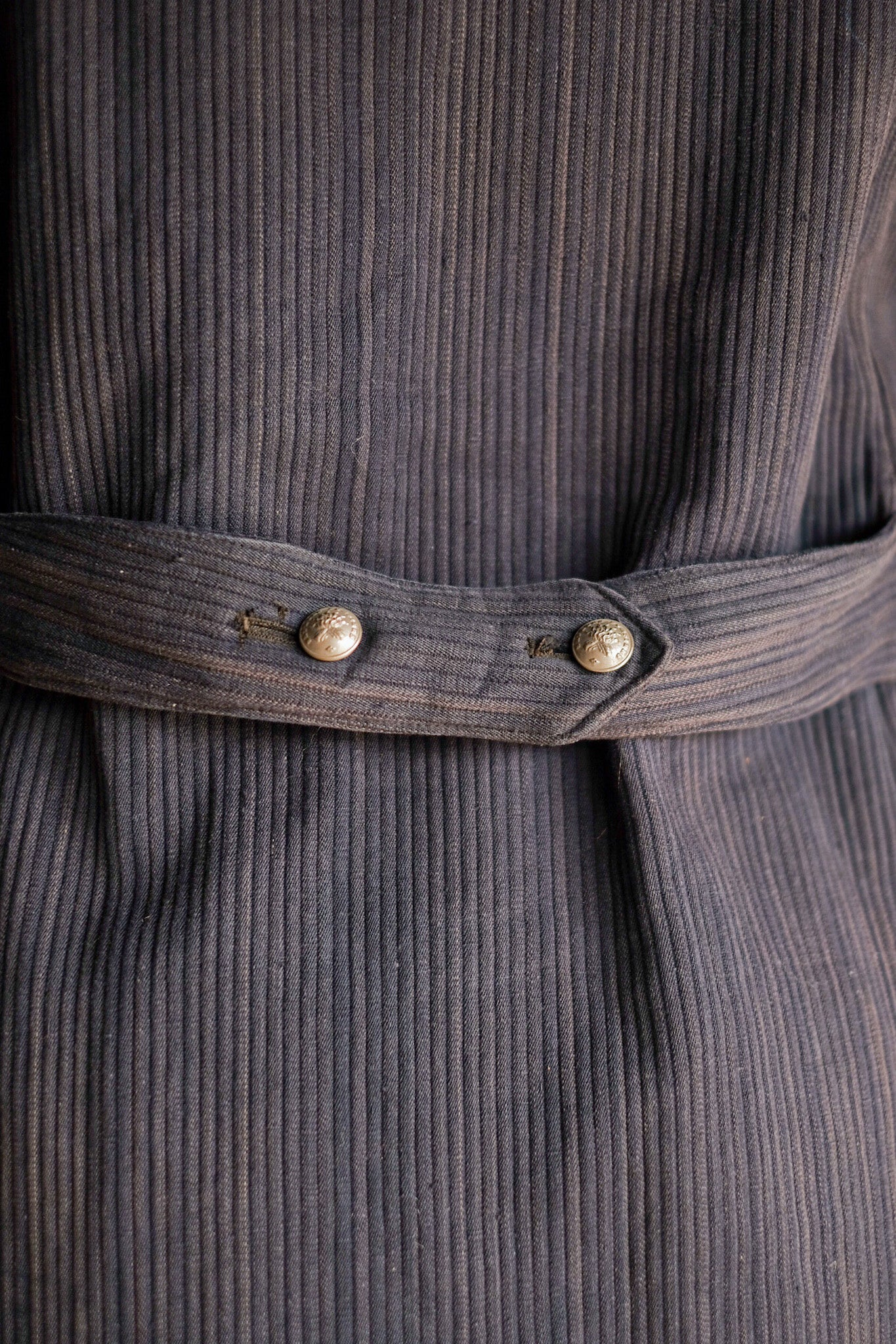 ［~30's］French Vintage Cotton Pique Double Breasted Fireman Jacket