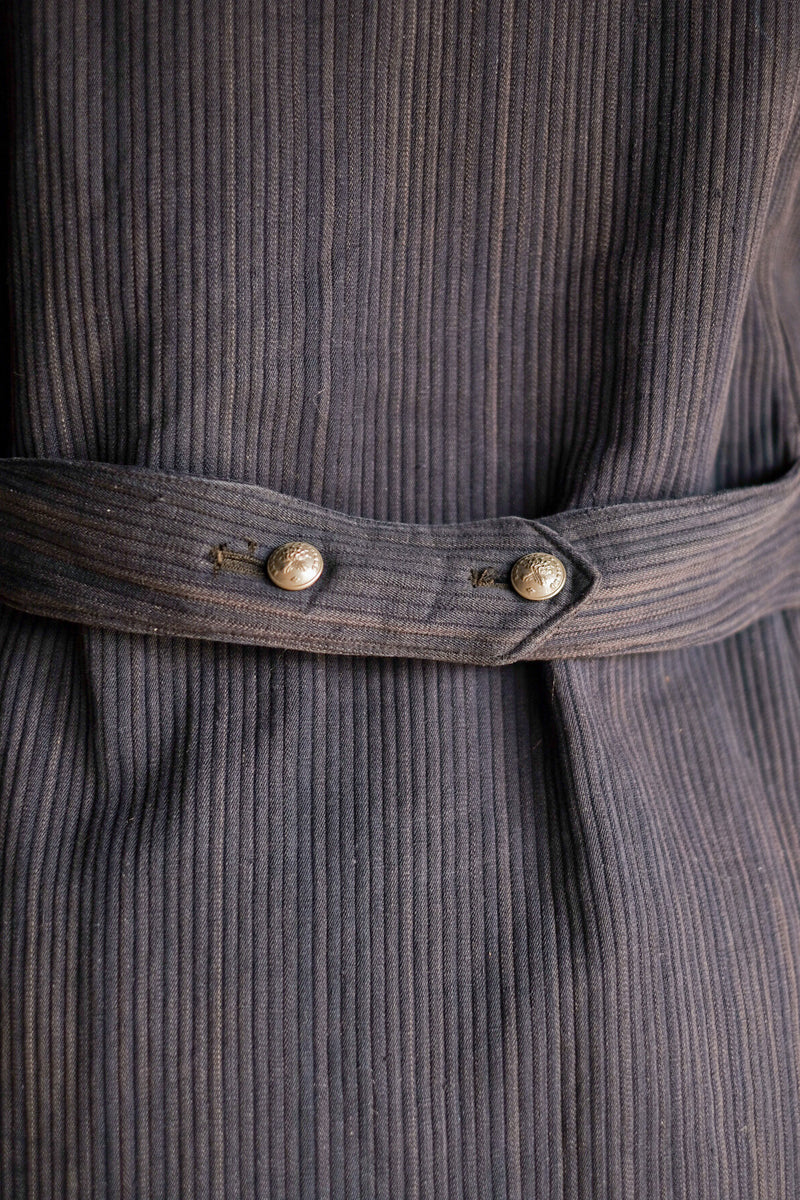 [~ 30's] แจ็คเก็ต French Vintage Cotton Pique Double Breasted Fireman