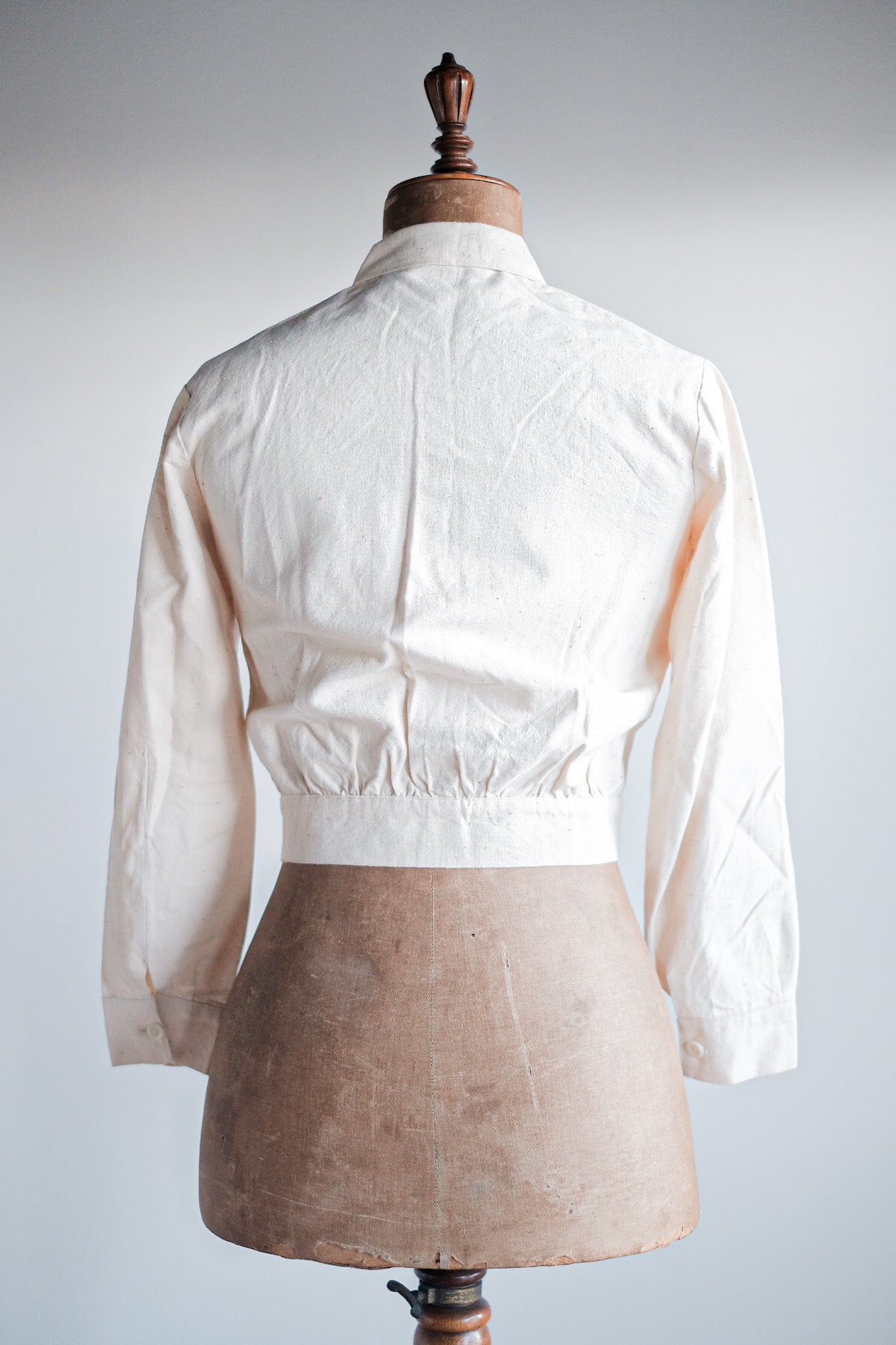 ［~30's］French Vintage Natural Cotton Summer Jacket "Dead Stock"