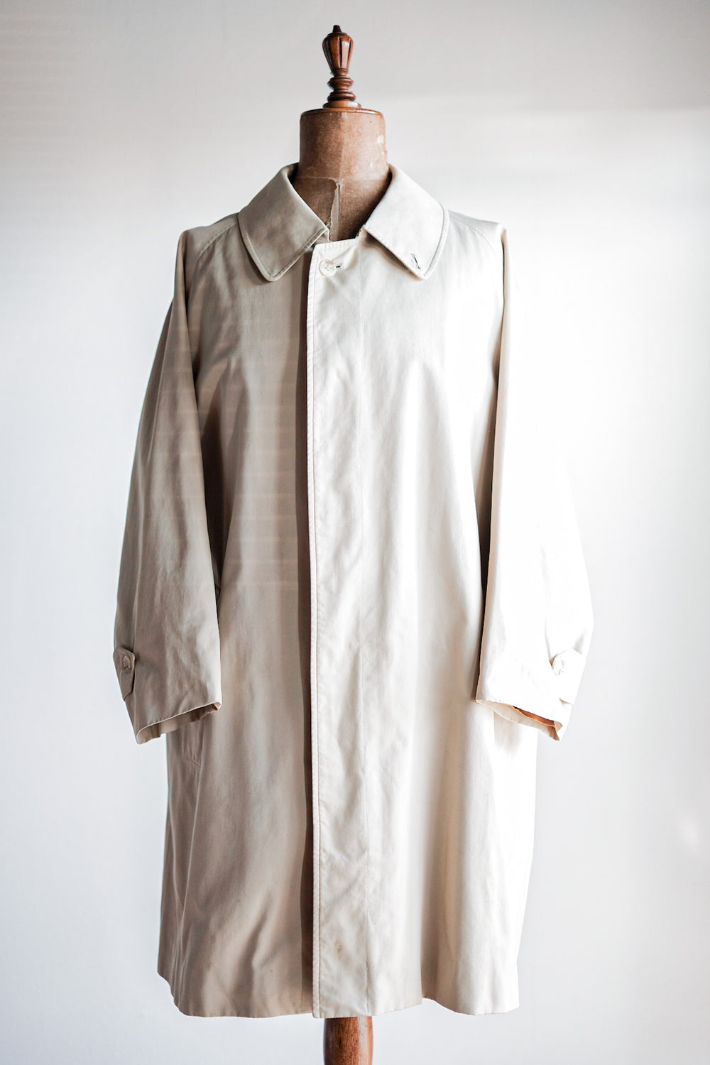 【~70's】Vintage Burberry's Single Raglan Balmacaan Coat C100 Size.52REG