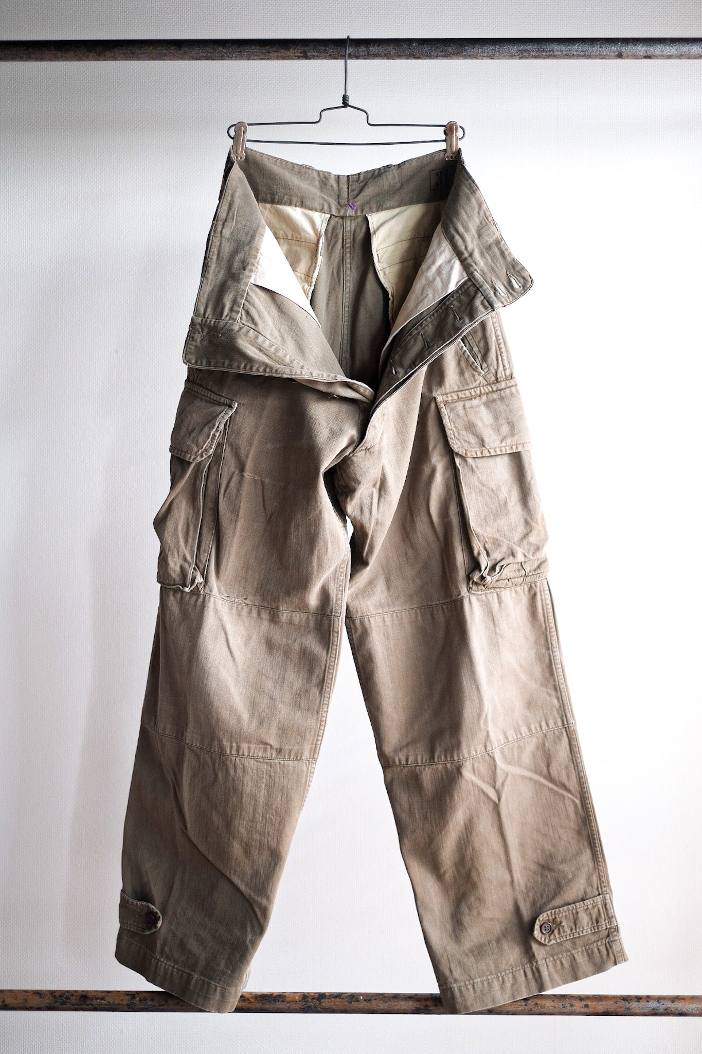 【~50's】French Army M47 Field Trousers Size.31