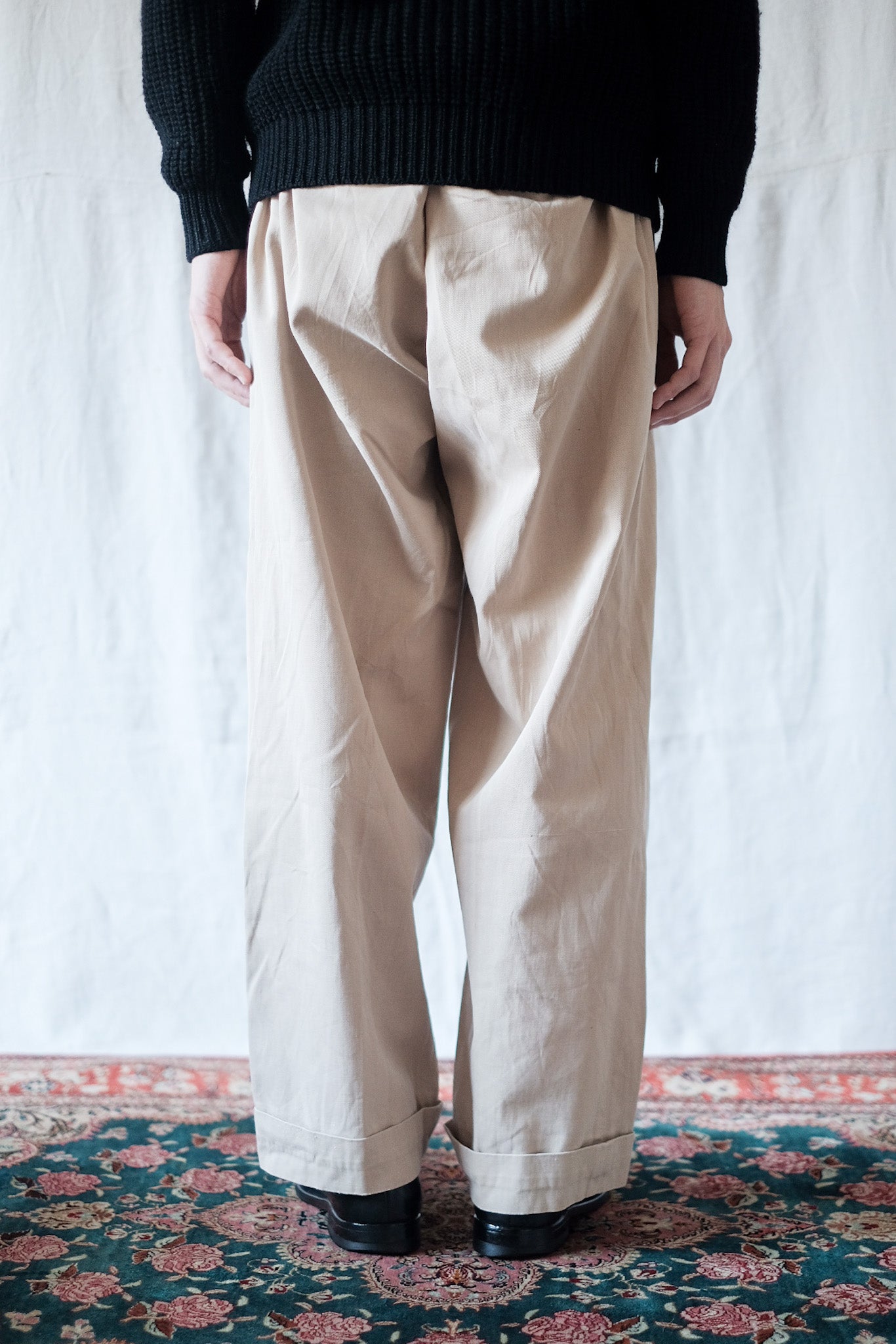 [~ 50's] French Vintage Chino Work Pants "Adolphe Lafont"
