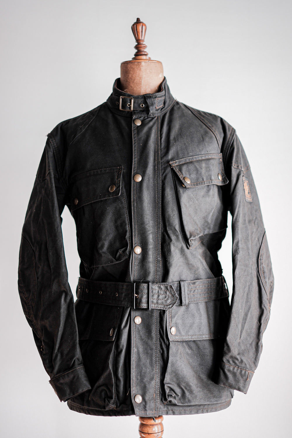 ［~60's］Vintage Belstaff Waxed Jacket & Trousers Set Up Size.38 "TRIALMASTER"