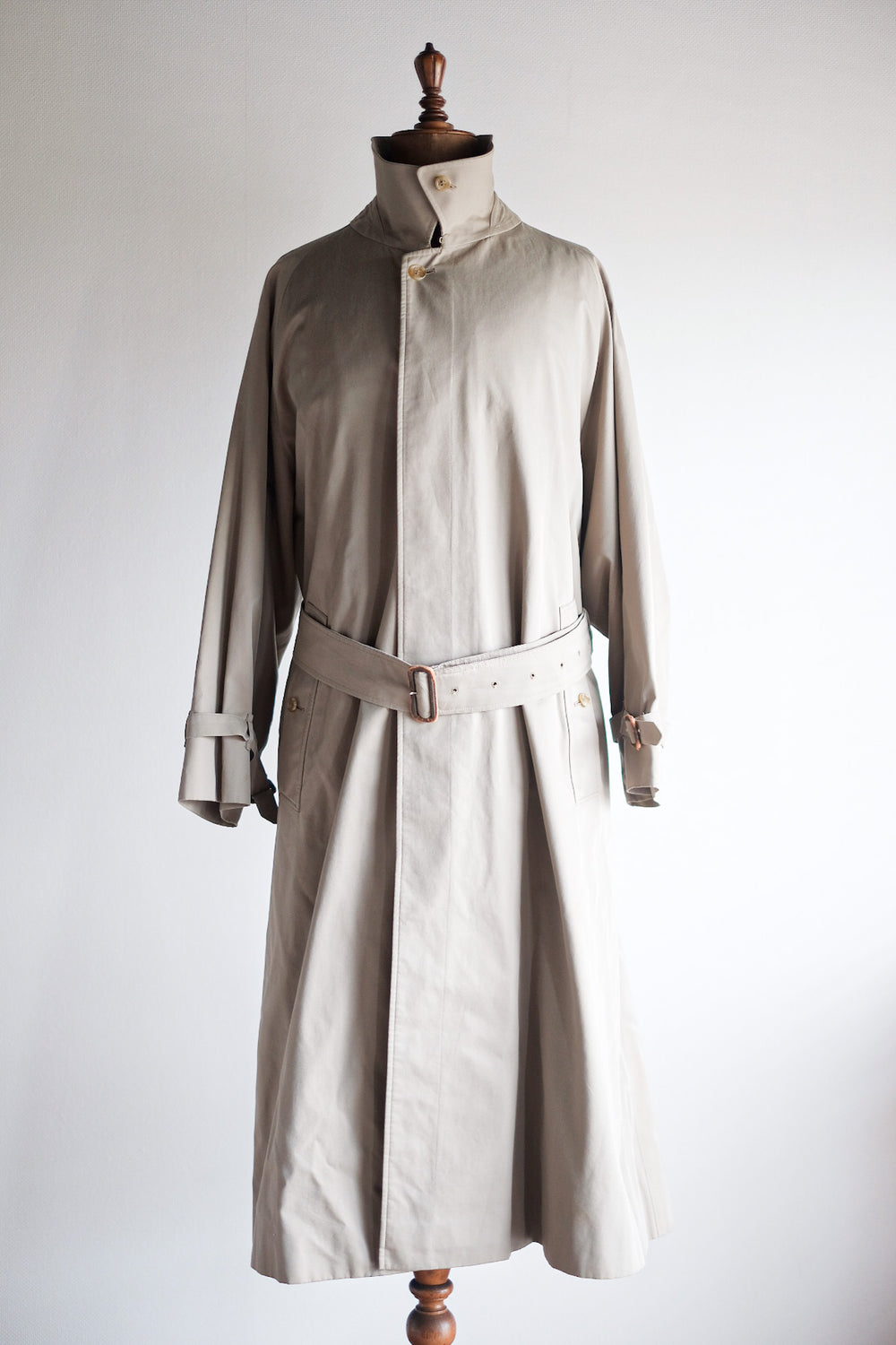 【~80's】Vintage Burberry Single Raglan Rider Coat C100 "HANS ALFRED TERNER 別注"