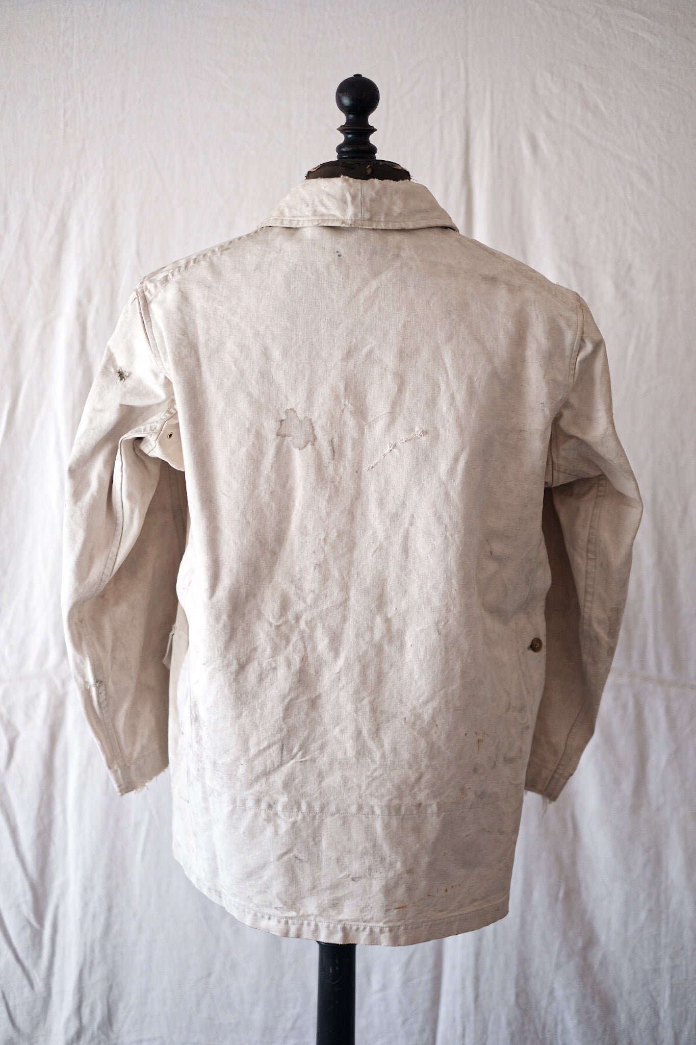 [〜40年代]法國復古白棉花狩獵夾克