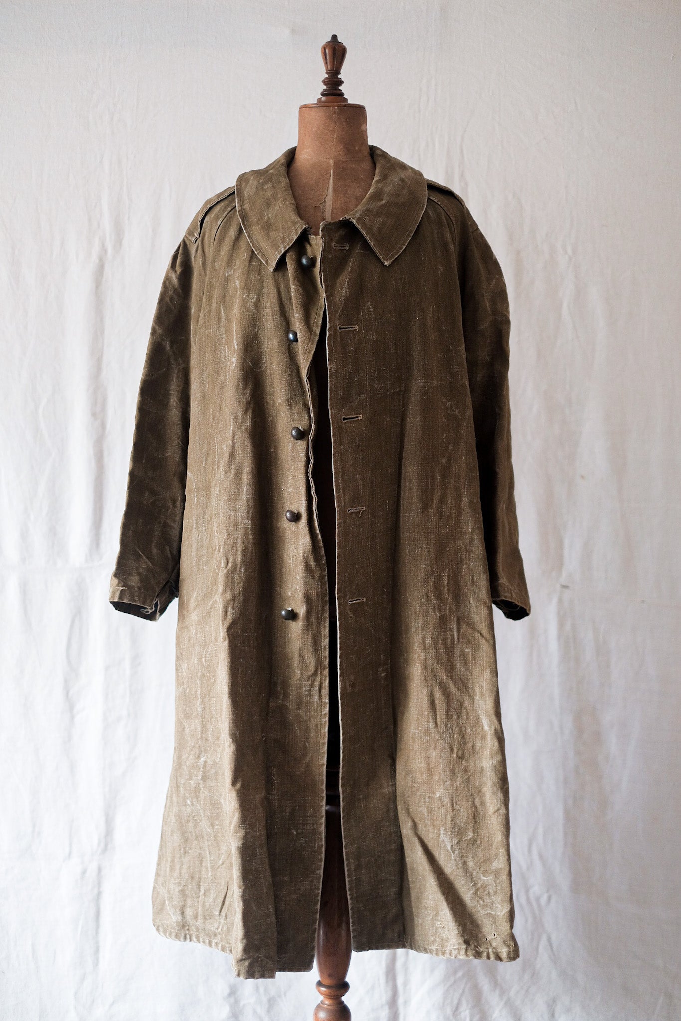 30's] French Army M35 Motorcycle Coat 