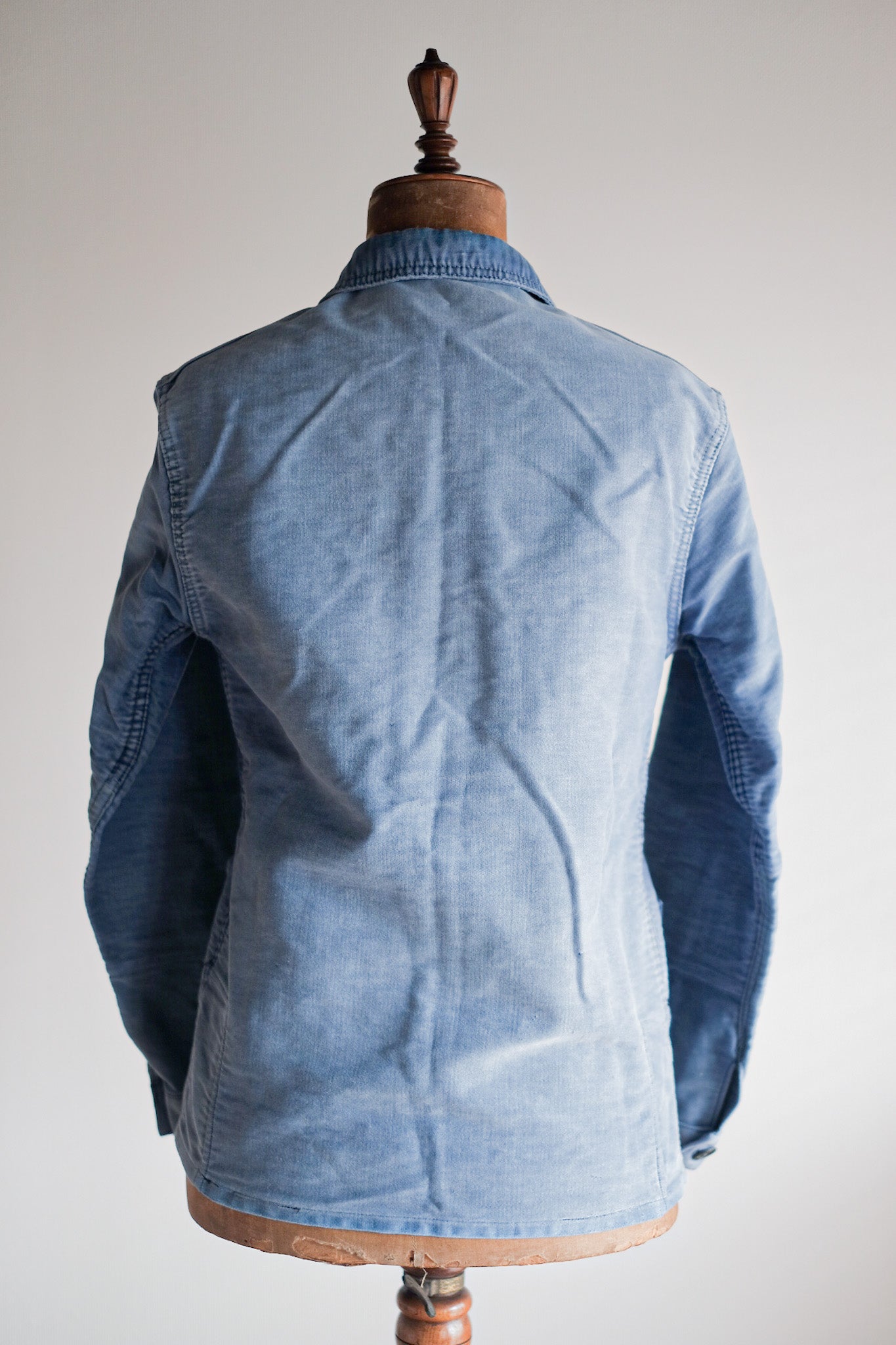 ［~50's］French Vintage Blue Moleskin Work Jacket "Le Mont St. Michel"