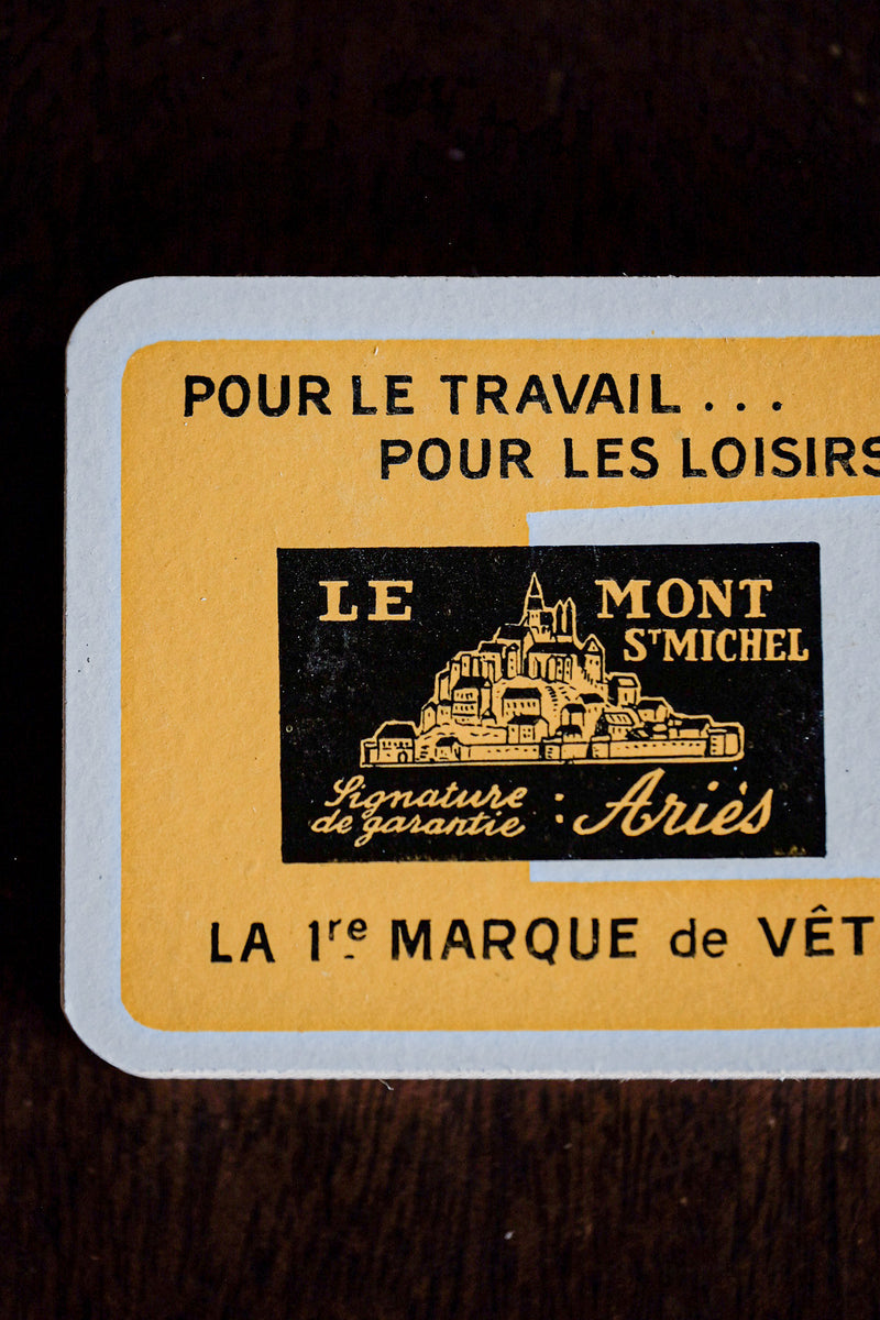 【~40's】French Vintage Playing Cards "Le Mont St Michel"
