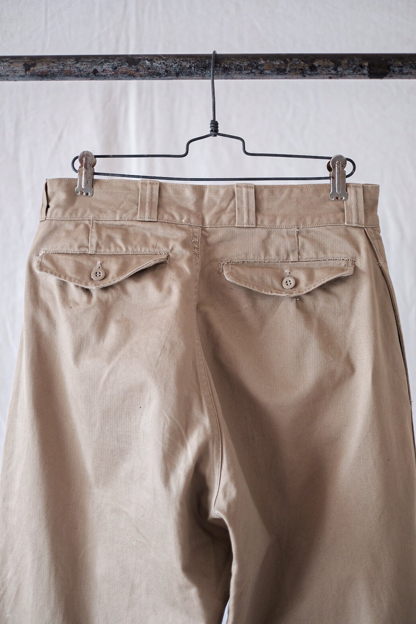 【~60's】French Army M52 Chino Trousers Size.21