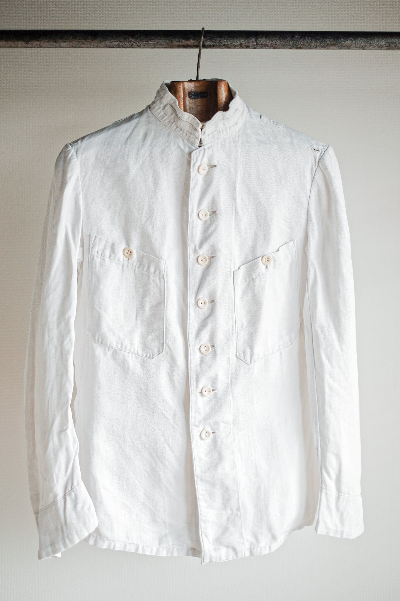 [~ 20's] French Army Cotton Linen Colonial Jacket