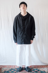 【~30's】French Vintage Black Moleskin Work Jacket