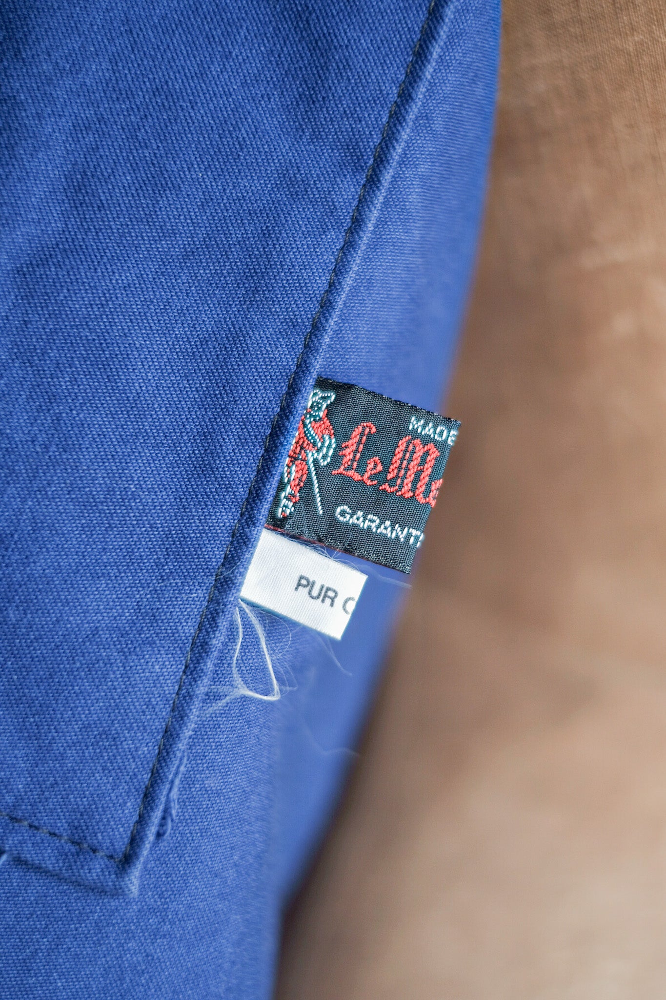 ［~60's］French Vintage Blue Moleskin Work Jacket "4 Buttons"