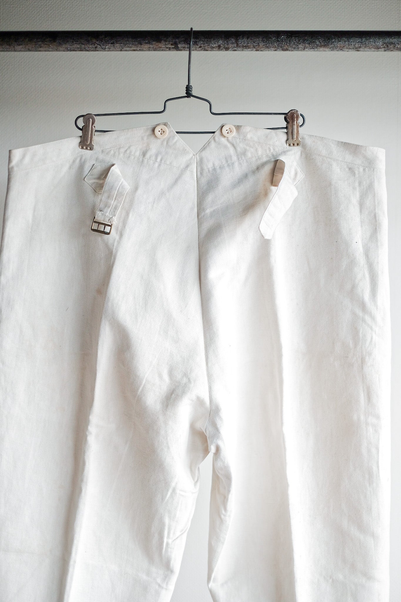 ［~30's］French Vintage Linen Work Pants