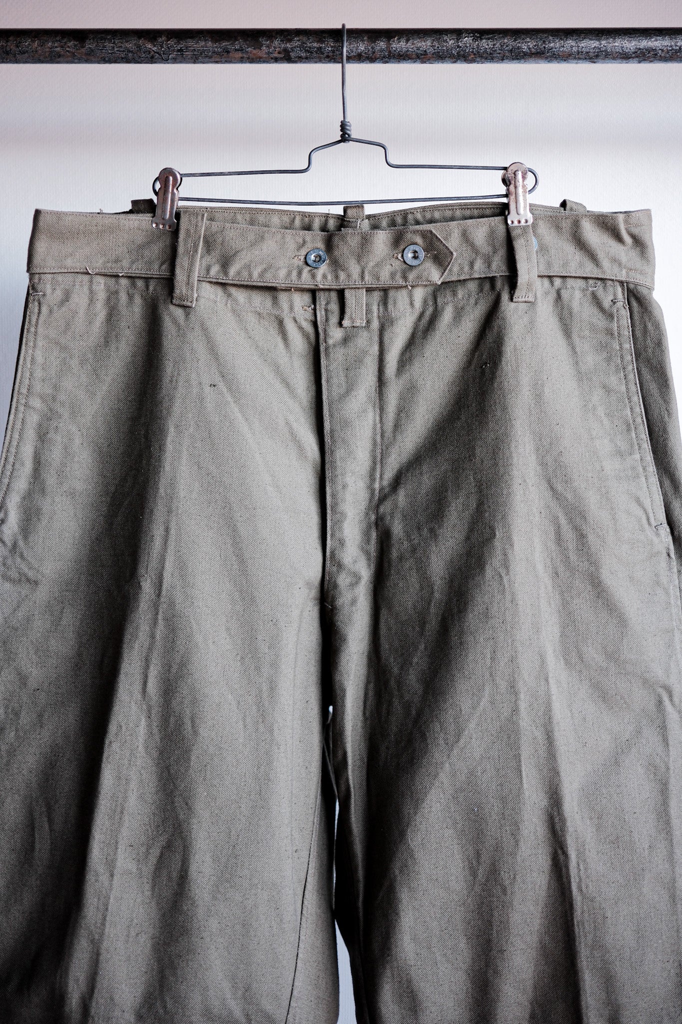 【~40's】French Army Unusual Pattern Trousers "Dead Stock"